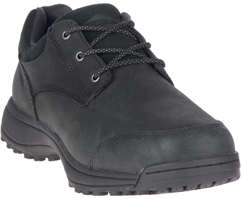 Merrell Work Shoes Black - Sutton Oxford AC+ PRO - Mens 96IWHGRUA